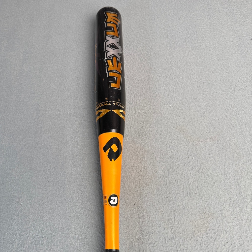 DeMarini Vexxum Baseball Bat 31in 17.5oz -13.5 DX1 Alloy Black Orange Half+Half
